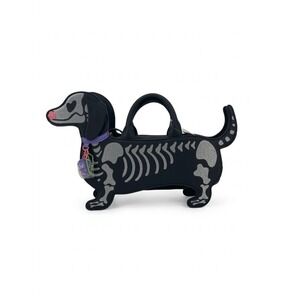 Betsey Johnson Skeleton Weenier Dog Halloween Crossbody Bag NWT XOBARK Dachshund